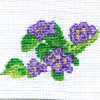 african violet cross stitch