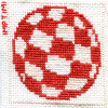 Amiga boing ball cross stitch