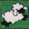 Bárányok és quake cross stitch